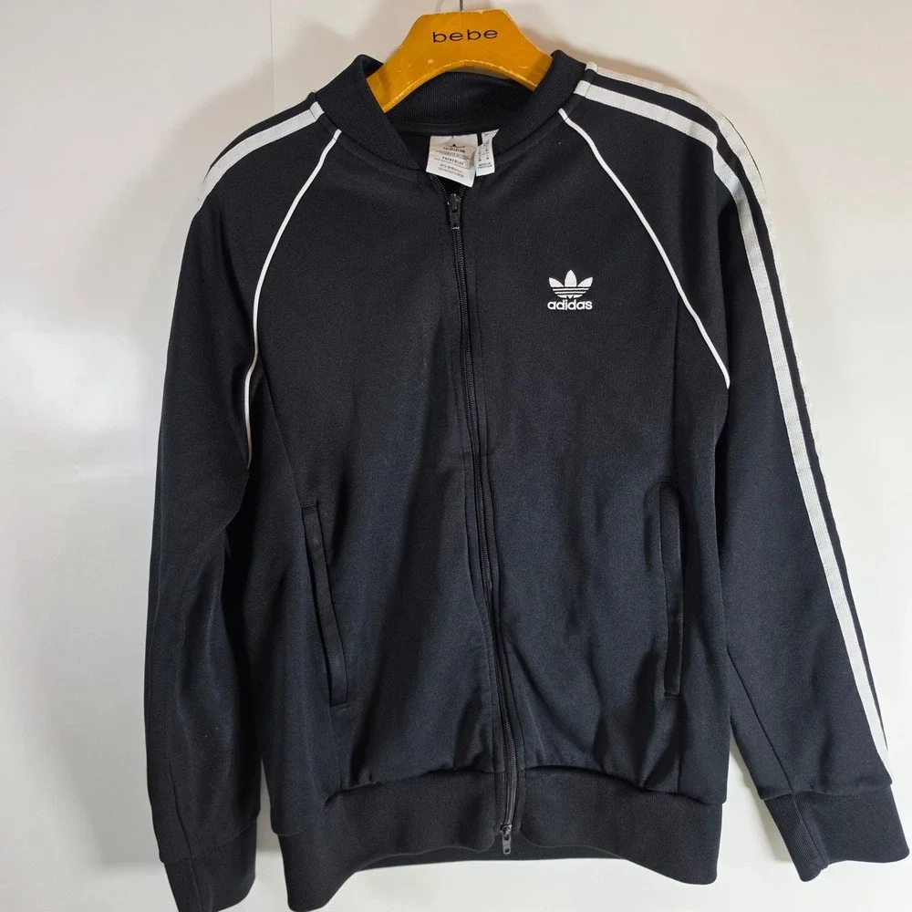 adidas Originals SST Track Jacket Black White‎ Mens M Primeblue GF0198 Zip Up
